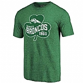 Men's Denver Broncos St. Patrick's Day Green Short Sleeve T-Shirt FengYun,baseball caps,new era cap wholesale,wholesale hats